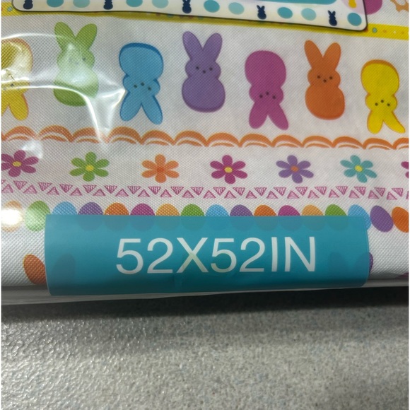 PEEPS by Just Born Wipe CleanTablecloth Square 52”x52” New in Package - Picture 3 of 5